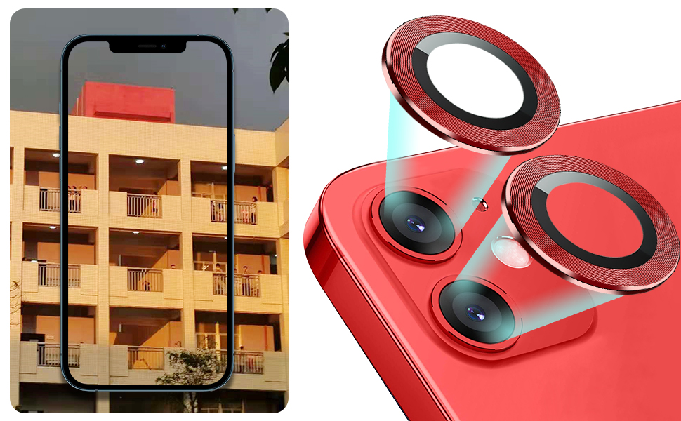 JOLOJO Bling Camera Lens Protector Compatible for iPhone 12