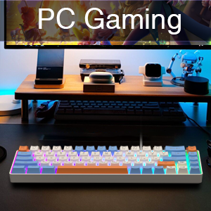 gaming keyboard 60 percent rgb backlit keyboard mini compact keyboard conputer game keyboard