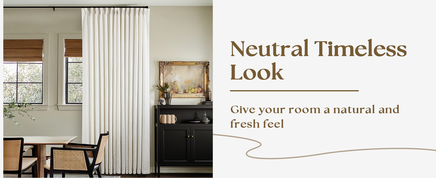 pleated linen curtains