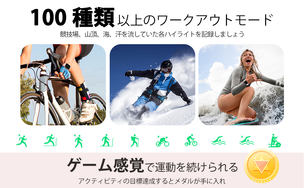 スマートウォッチアクティビティトラッカーペドメーター