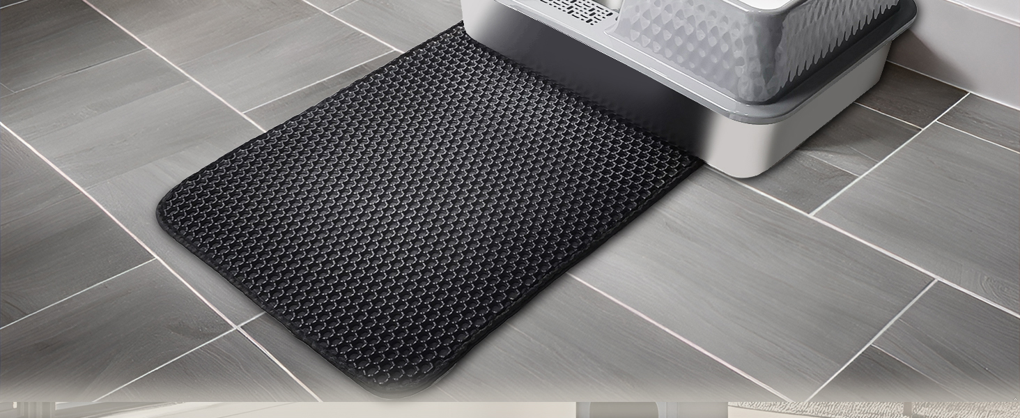 Pawsayes Stainless Steel Cat Litter Box with Lid for All Cats Extra Large Cat Litter Trays with 10cm Anti-Splash High Wall Sided Enclosure Cats Litter Tray (50x35x20 cm) (Transparent) 17 large litter trays for cats