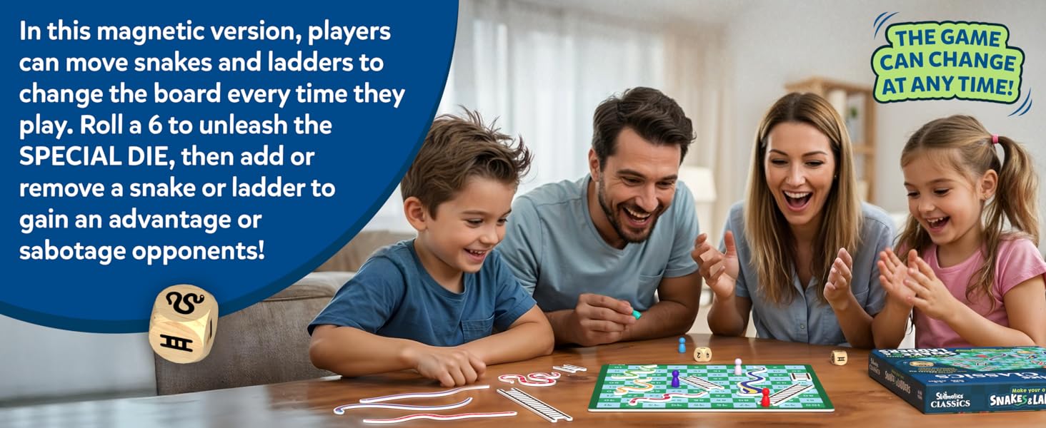magnetic & customisable board game, travel toy, fun for family game night, screen-free game