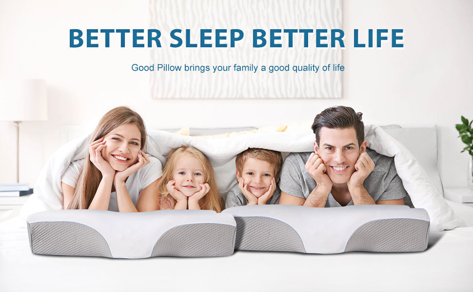 pillow for neck pain relief cooling pillow ergonomic pillow derila pillow best pillows for sleeping 