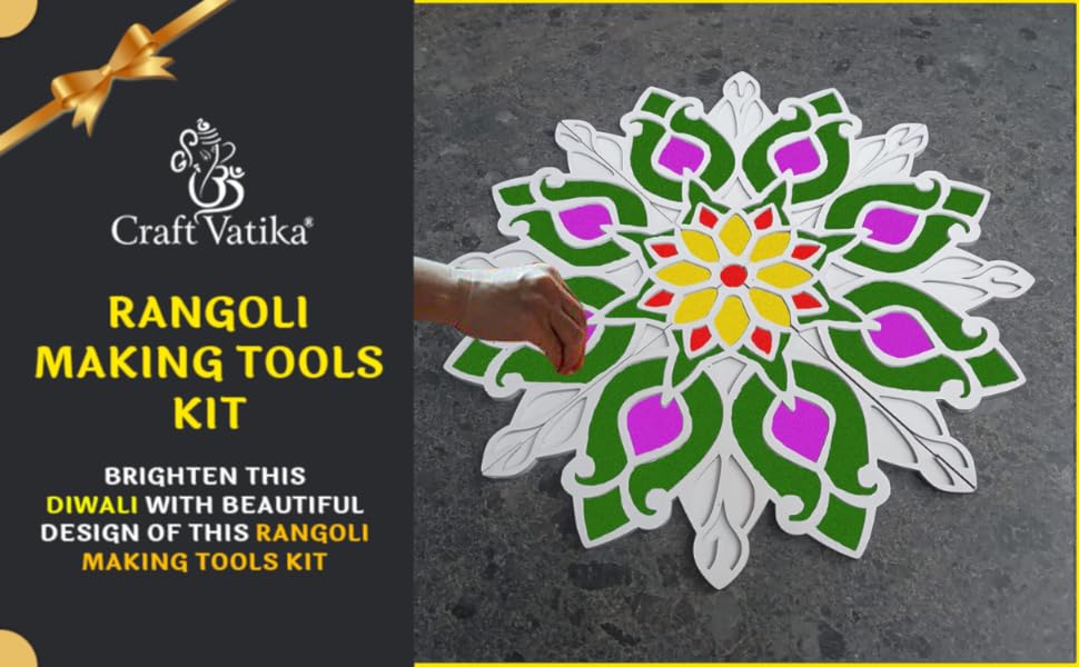 Buy Rangoli Making Tools Kit, Rangoli Template for Diwali Decor