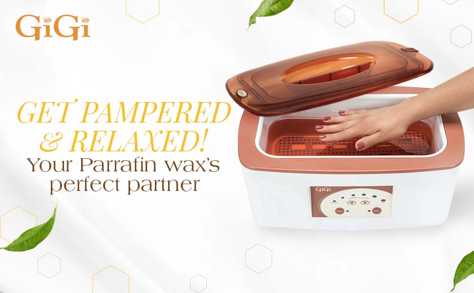 GiGi Digital Paraffin Bath with GiGi Peach Paraffin Wax, 6
