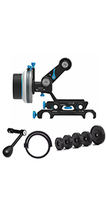 Fotga 15mm 19mm dslr follow focus kits