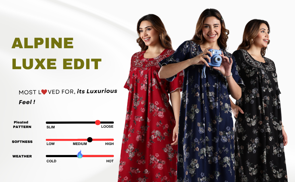 Alpine Maxi Nighty for Women