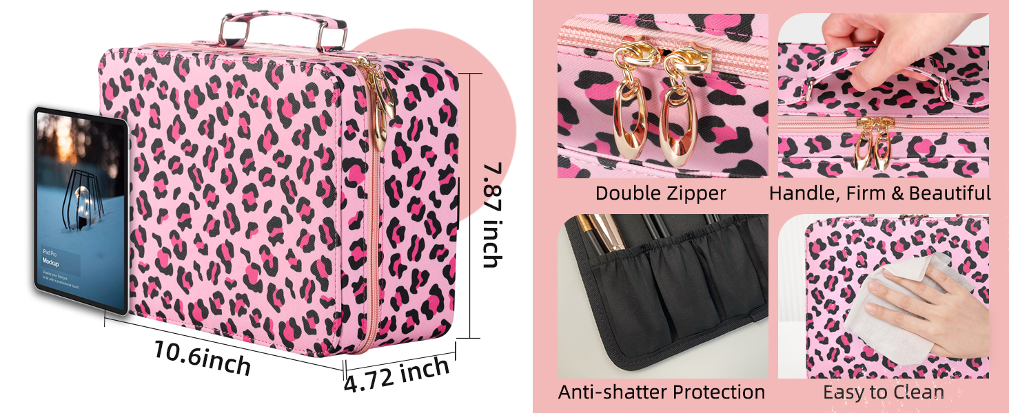 FASCINATE Makeup Case with Lighted Mirror 3 Color Setting