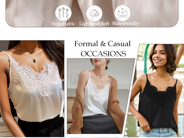 トップス louren satin tie camisole louren satin tie camisole