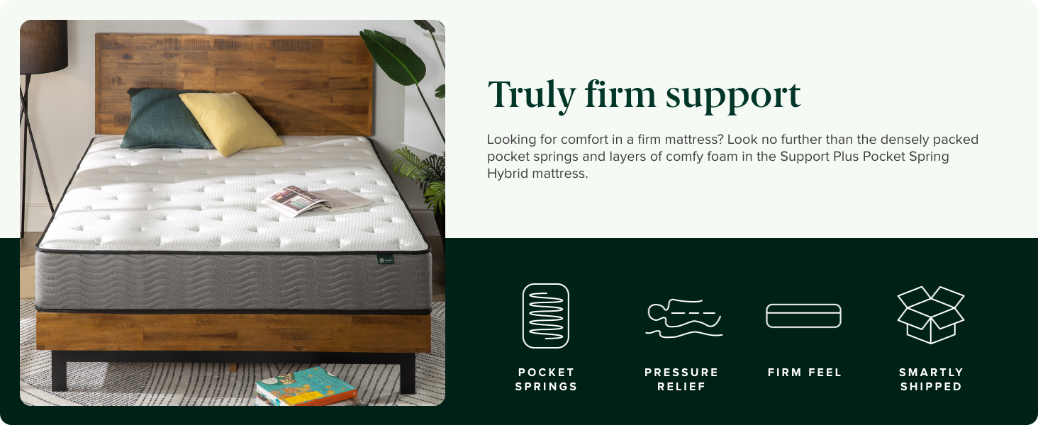 Zinus 12 Inch Performance Plus Pocketed iCoil Spring Mattress, Premium