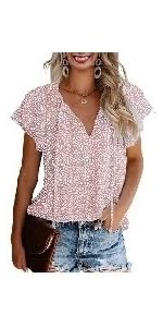 CERYIWER Womens See Through Shirts Short Sleeve Sexy Mesh
