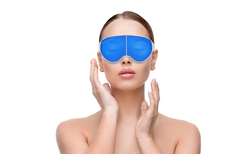LUMONY® Dr Marc's Cooling Gel Relaxing Eye Mask for Dark Circles, Dry