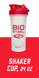 Clickable BioSteel Shaker Cup with Wire Whisk Blender Ball 24 Ounce available for purchase