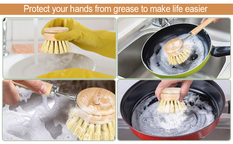 cast iron brush scrub brush for dishes kitchen cleaning kitchen scrub brush for dishes