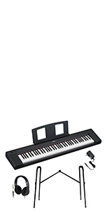 Amazon | YAMAHA NP-35B ブラック キーボード 76鍵盤 ヘッドホン
