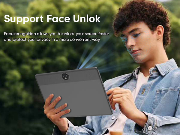 android 14 tablets with face unlock