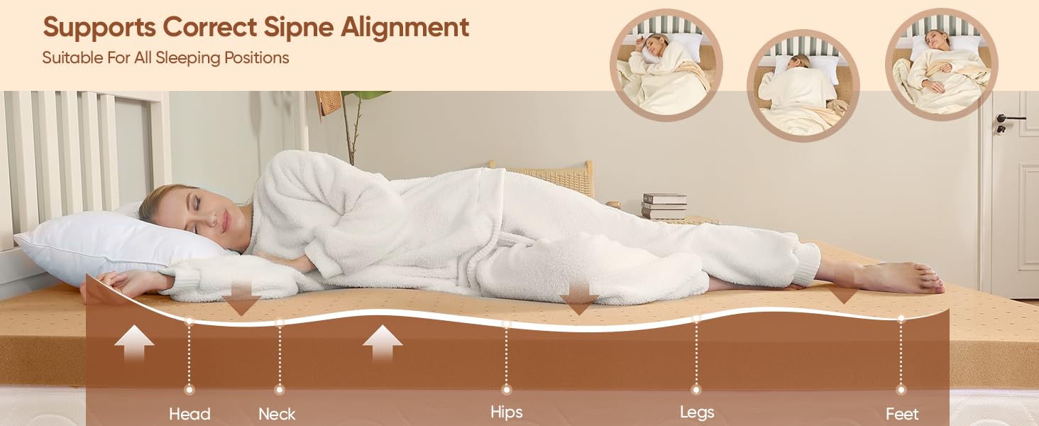 2 inch Queen (60"x80") Gel Memory Foam Mattress Topper