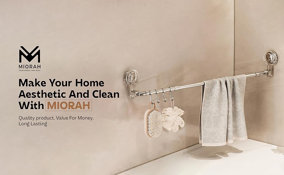 self adhesive towel rod