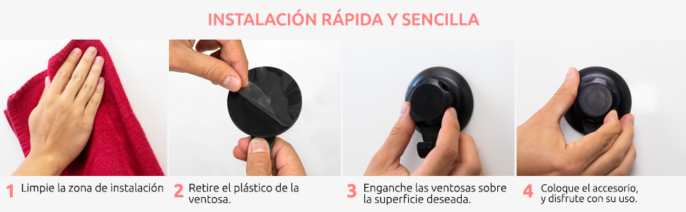 Toallero barra con 4 ganchos, Gama Bestlock chrome, Fijación ...