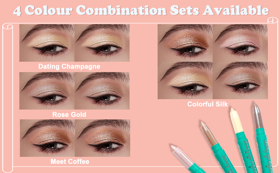 the color set for eye shimmer stick
