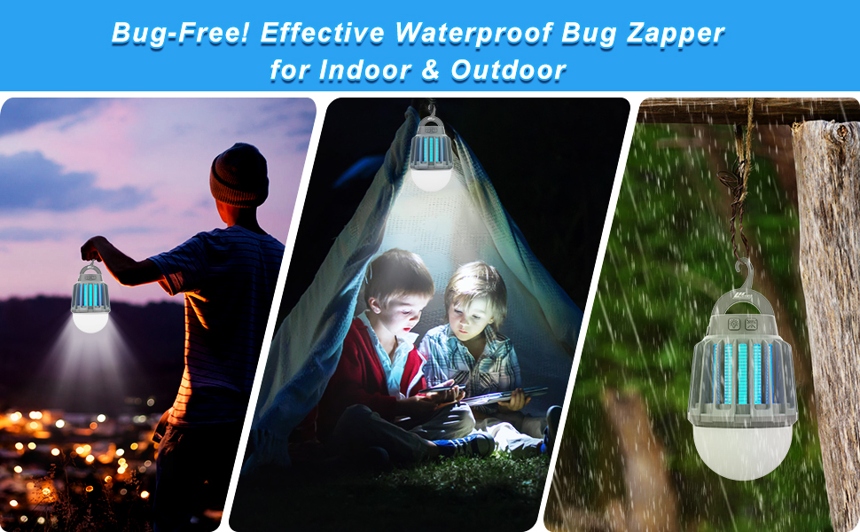 Wisely Bug Zapper Outdoor Electric, USBC Rechargeable