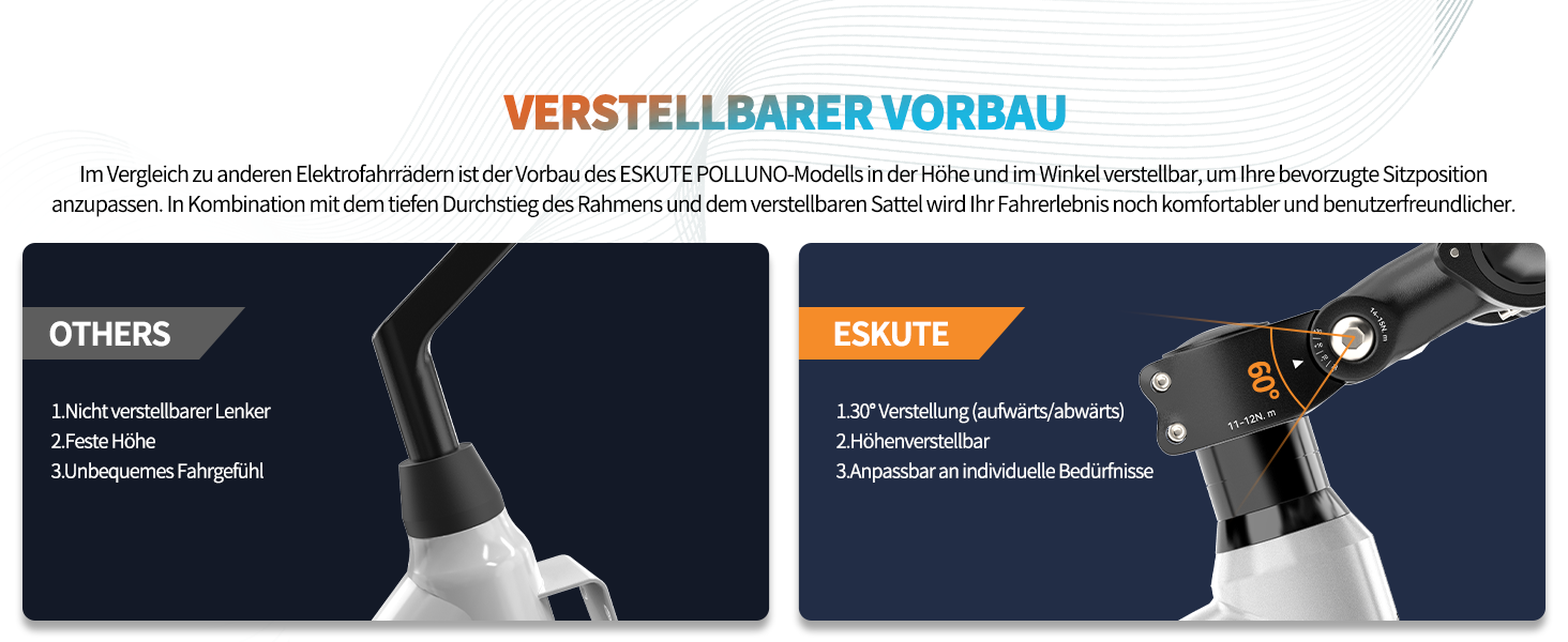Verstellbarer Vorbau