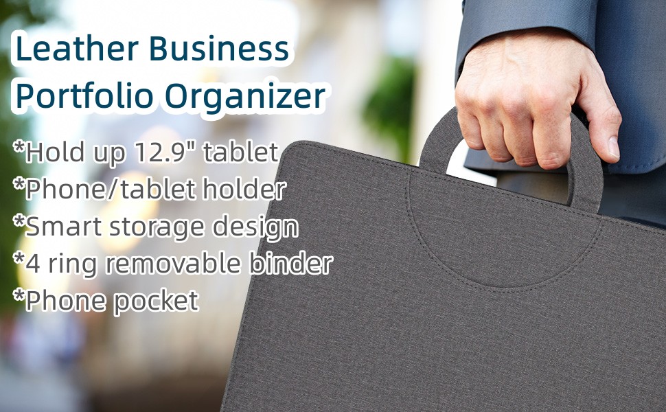 Padfolio Portfolio Binder PU Leather Business Portfolio