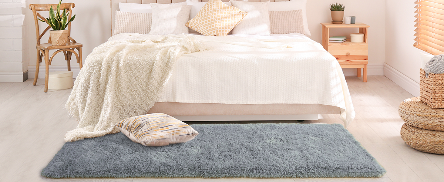 2x6 grey gray runner rug carpet for classroom dorm bedroom kids rugs enteryway hallway bedside decor