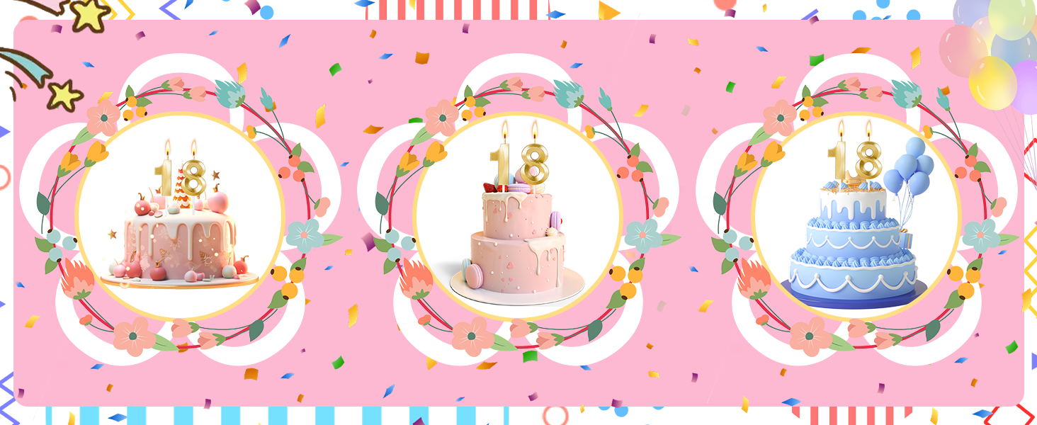 18th birthday cake topper