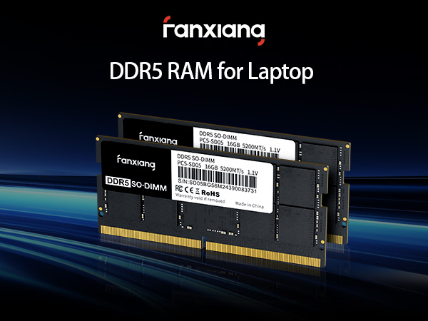 fanxiang DDR5 RAM 64GB (2x32GB) - DDR5 SODIMM 4800MHz CL40, Laptop