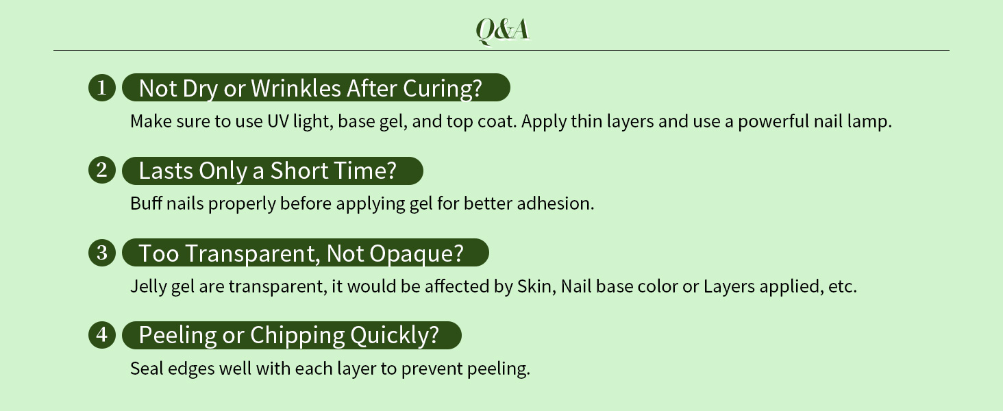 jelly green gel nail polish