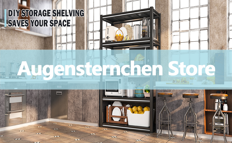 Augensternchen 5Tier Adjustable Standing Shelf Units,Steel