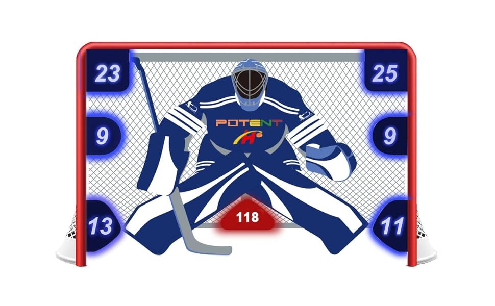 Potent Hockey Digital Shooting Tutor Lightup Goal