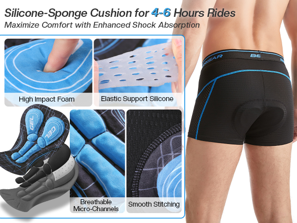 3PCS/LOT Cycling Shorts Gel Pad 9D 12D 19D 20D Cycling Cushion MTB Bike Base Seat Cushion Shockproof Bicycle Underwear Pads (Color B