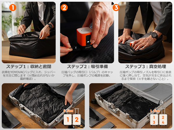 Amazon｜YOYOVAC旅行用圧縮トラベルバッグ 旅行用圧縮袋，圧縮