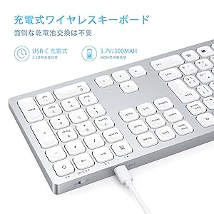 seenda ワイヤレスキーボード Seenda ワイヤレスキーボードとマウスのコンボ フルサイズ