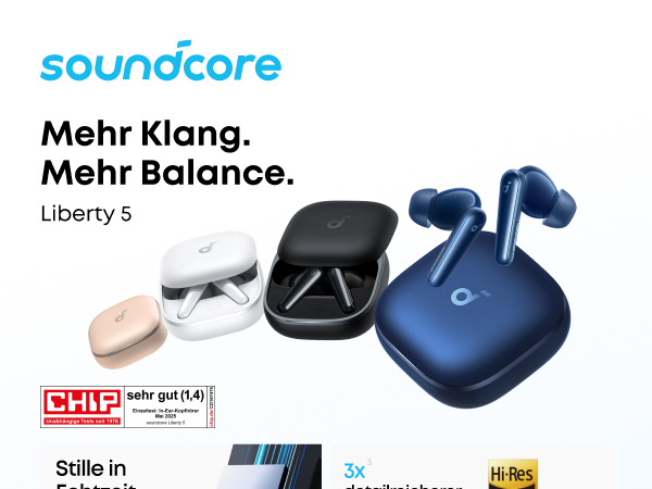 soundcore Liberty 5 by Anker, kabellose Earbuds mit Noise