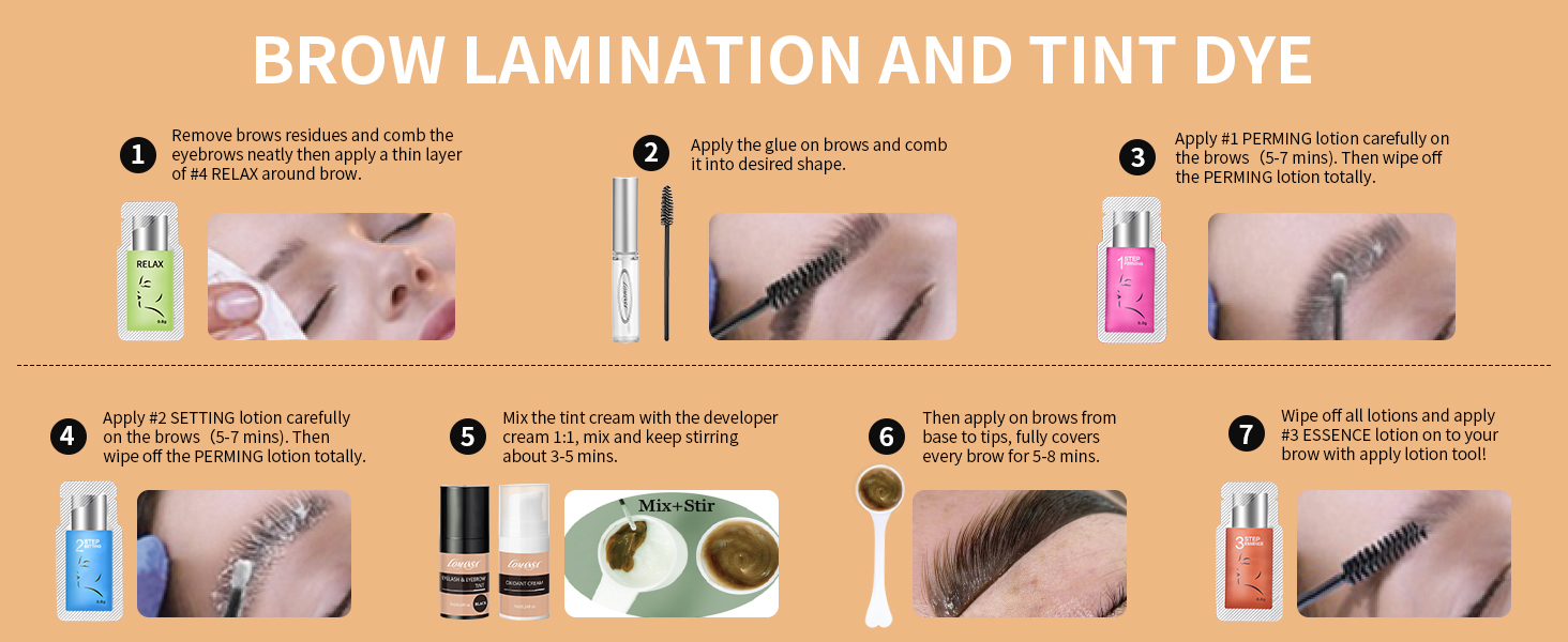 Lash Lift and Tint Kit Professional, Lomansa Lash Lift Glue with Eyelash Perm and Tint Kit