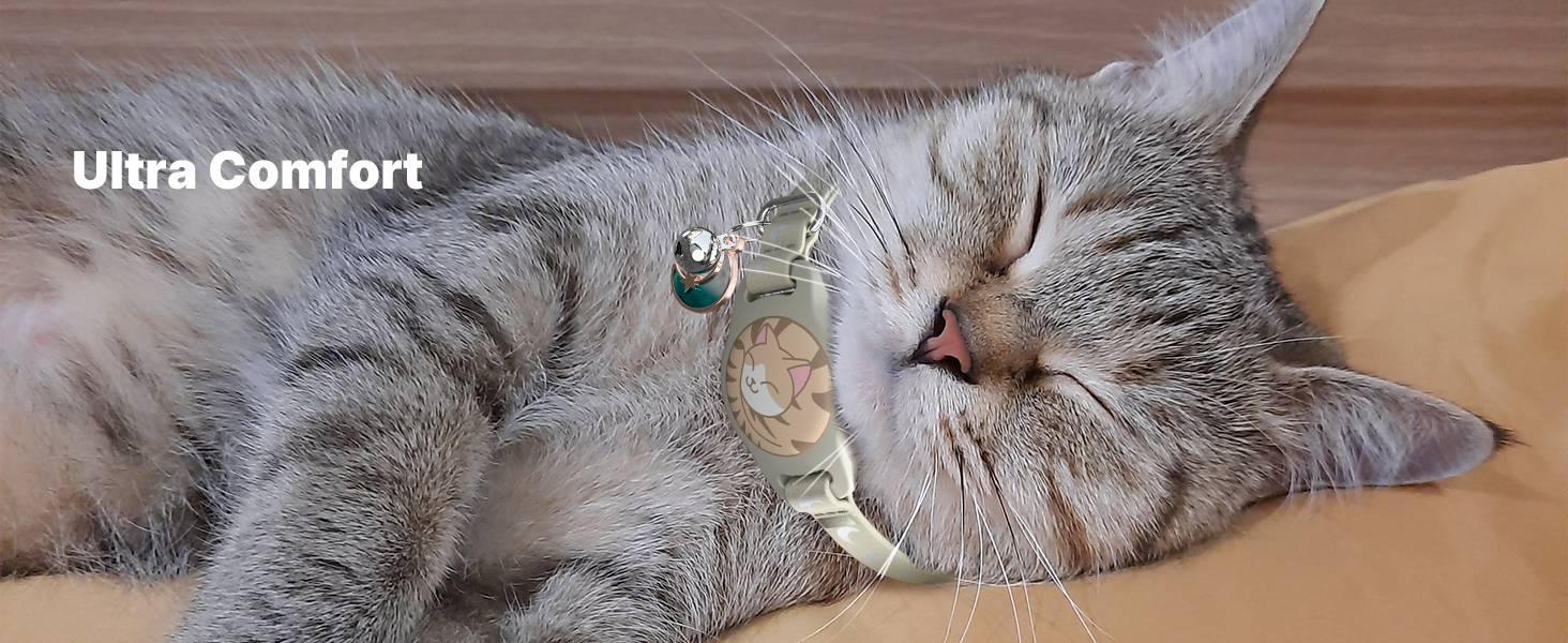 silicone cat collar airtag breakaway