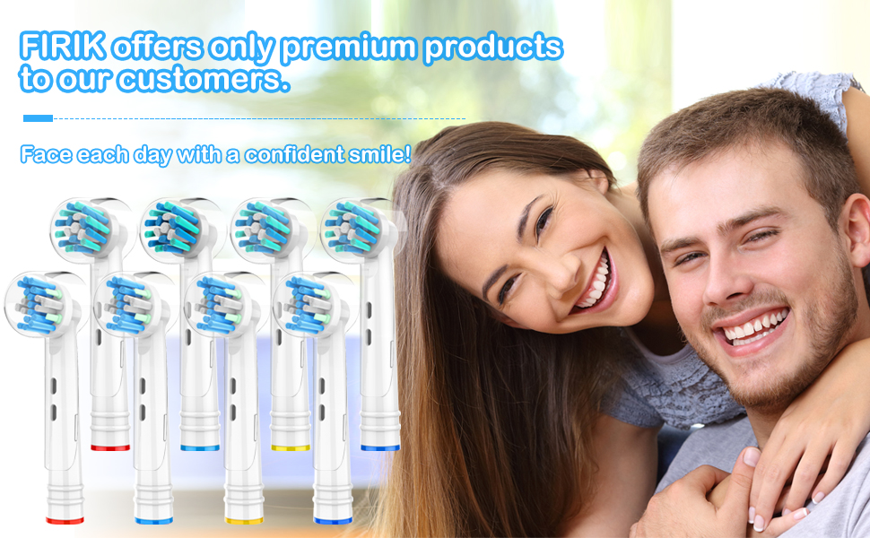 FIRIK Toothbrush Heads Replacement Compatible with Oral B