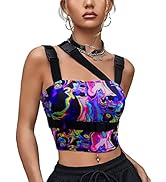 CYCLAMEN Women's Rhinestone Body Chains Long Sleeve Crop