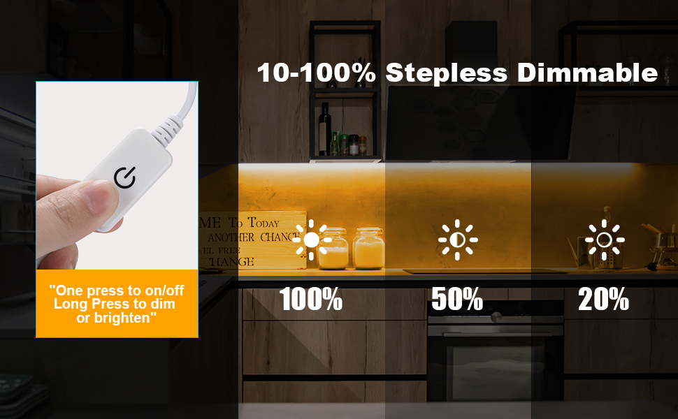 10%-100% Stepless Dimming