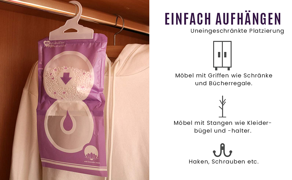 Luftentfeuchter zum Aufhängen entfeuchtungsbeutel schrankentfeuchter zum hängen