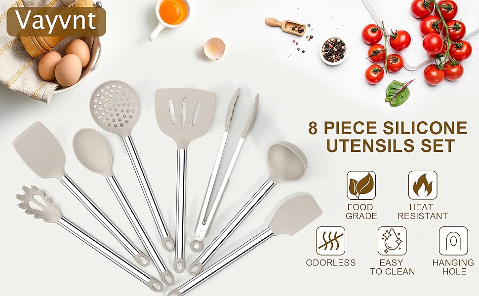 silicone kitchen utensils