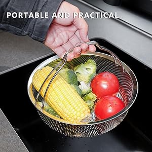 stainless steel steamer; steaming basket; veggie steamer basket; dumpling steamer basket