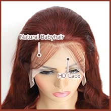 Brown Human Hair Wig HD lace