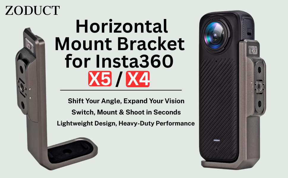 horizontal mount bracket for insta360