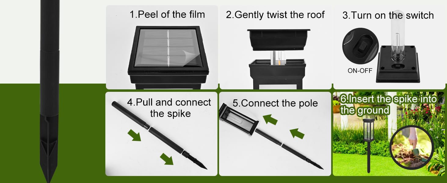 Solar Pathway Lights Outdoor 12 Pack Waterproof LED, Landscape Lighting for Driveway, Garden, Yard