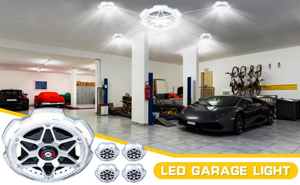 LED Garage Lights, 120W Garage Light E26 LED Shop Lights