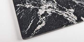 Soulscrafts Black Marble Pastry Cheese and Cutting Board whth White Vein Slab 16x12x0.5 Inch